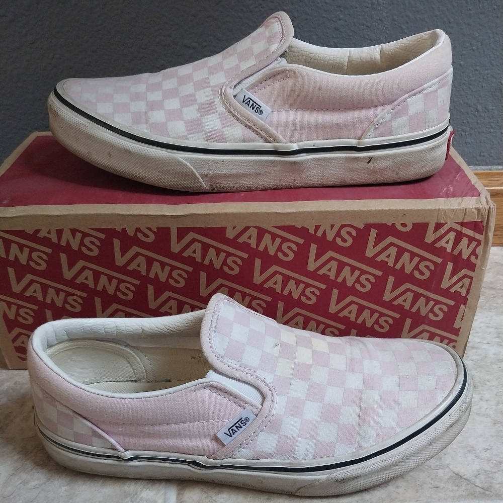Vans  Pink Slip-On Shoes